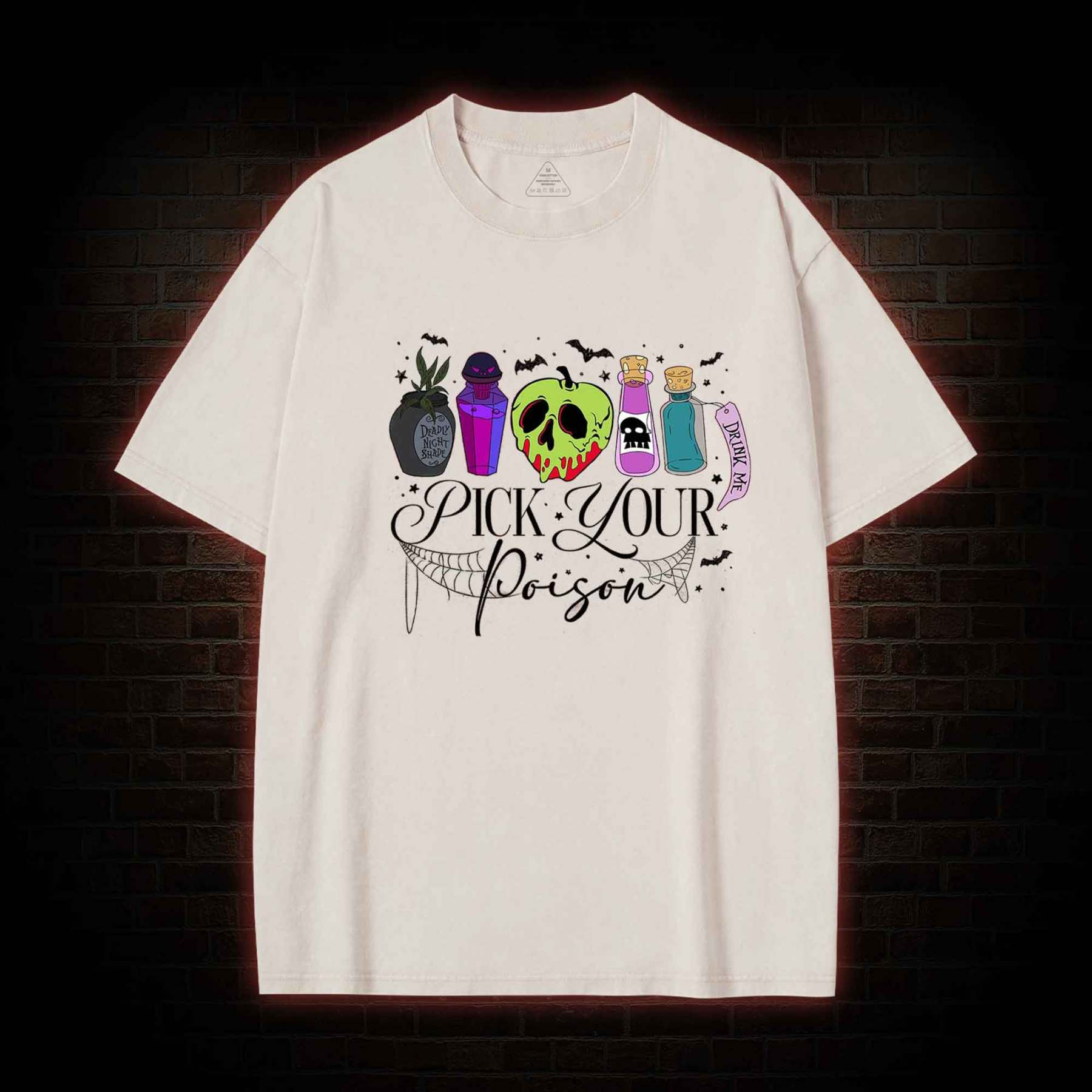 Pick Your Poison Halloween Washed T-shirt