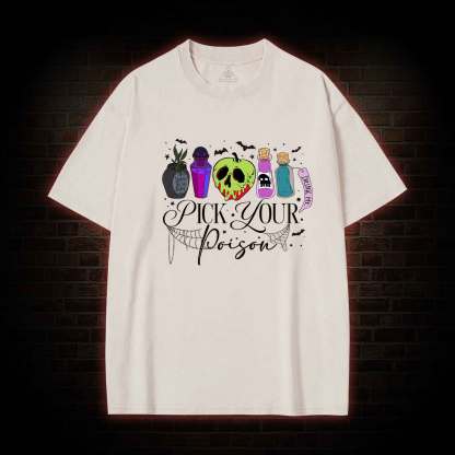 Pick Your Poison Halloween Washed T-shirt