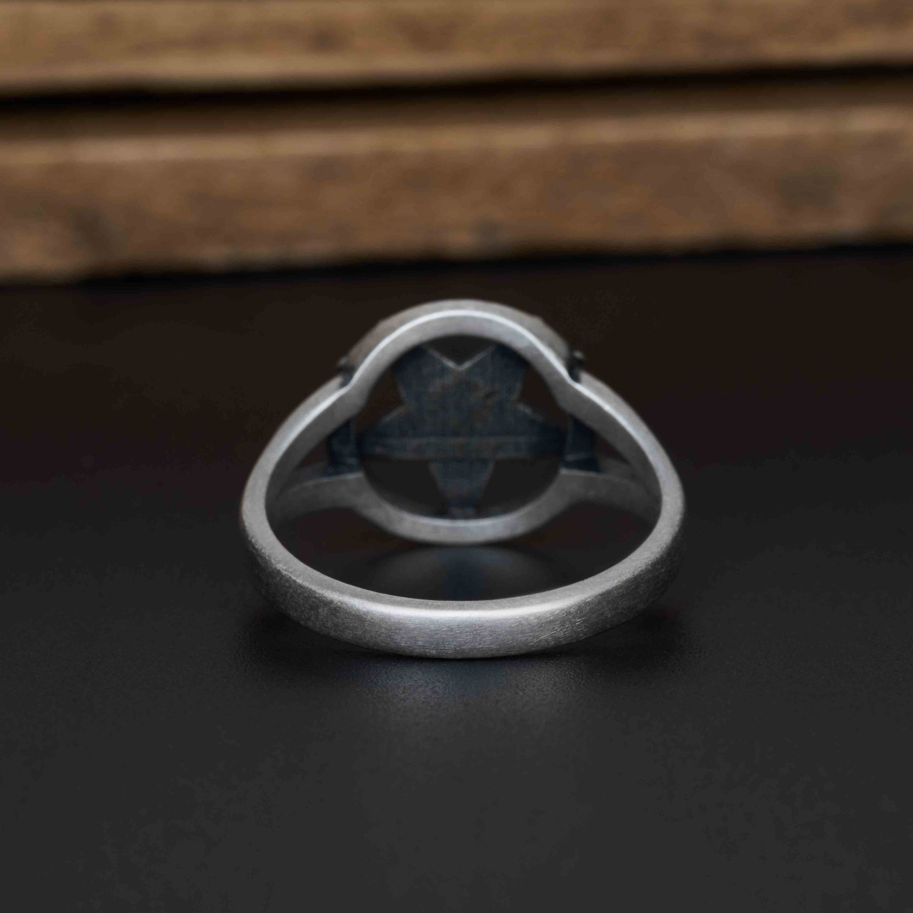 Baphomet Occult Sterling Silver Ring