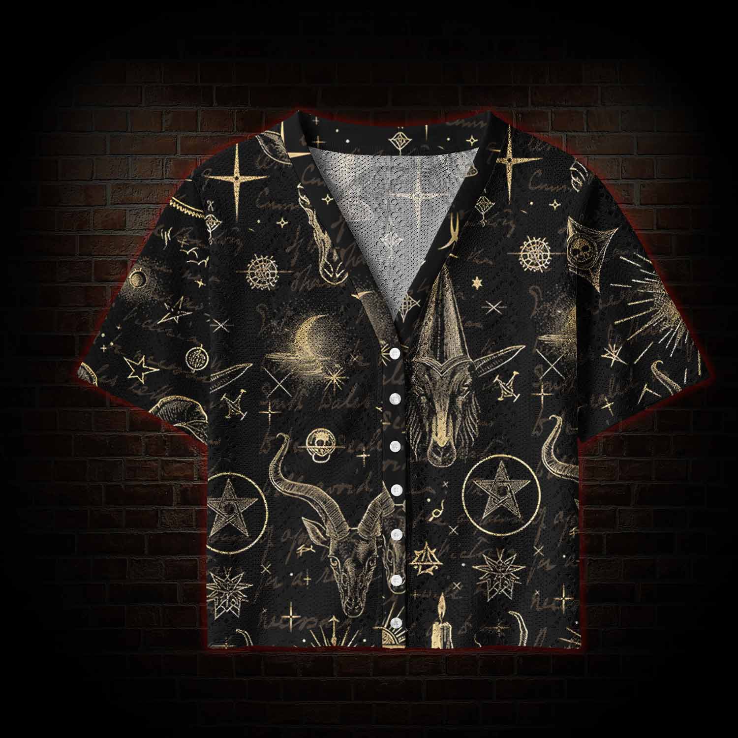 Baphomet Pointelle Cardigan