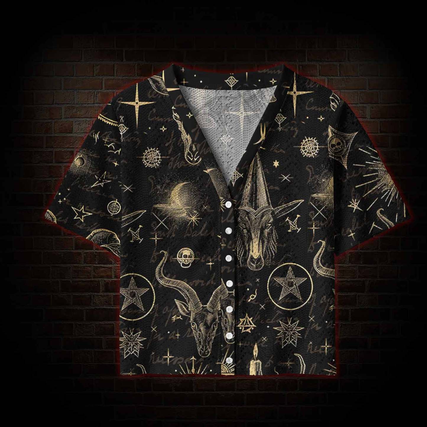 Baphomet Pointelle Cardigan