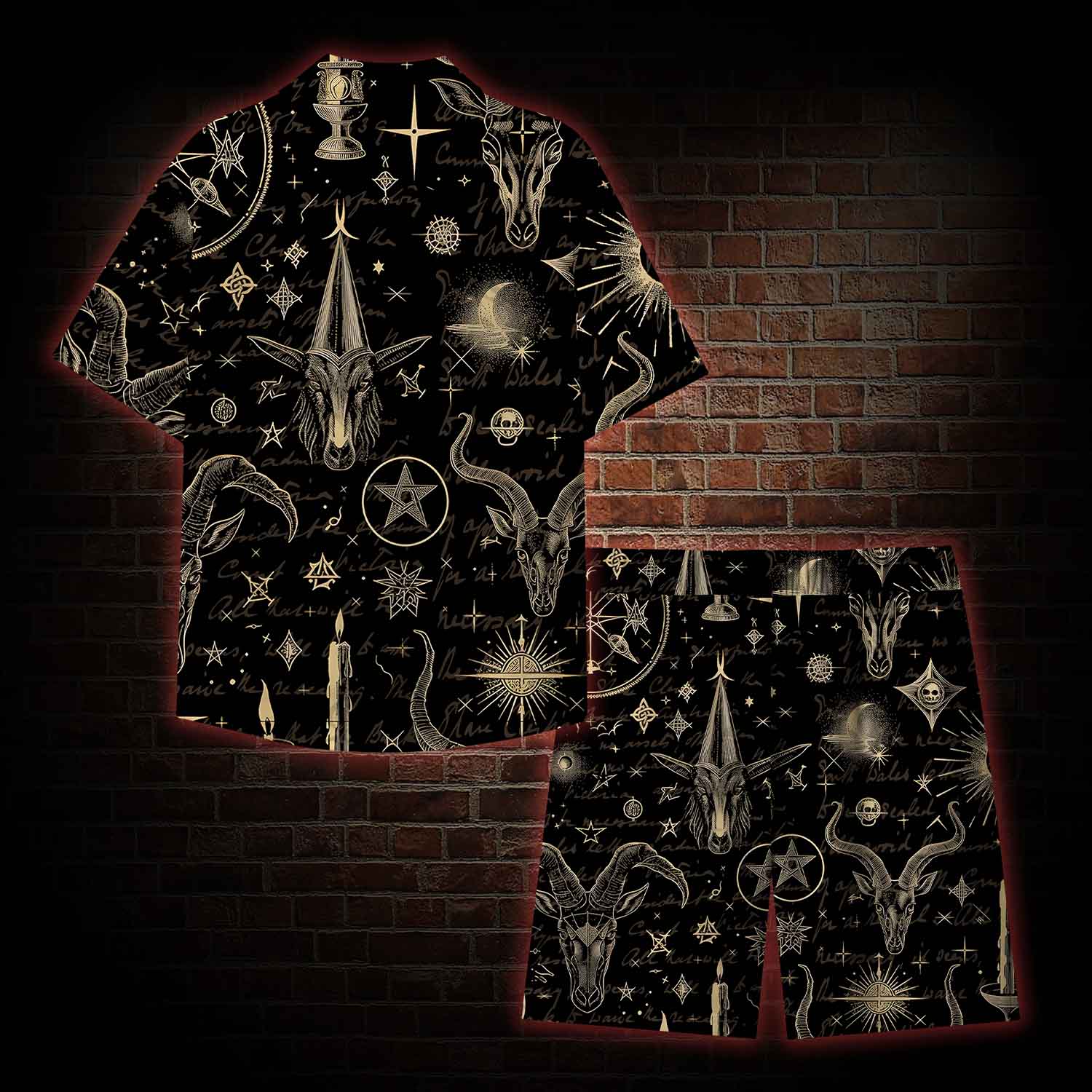  Baphomet Lightweight Hawaiian Shirt