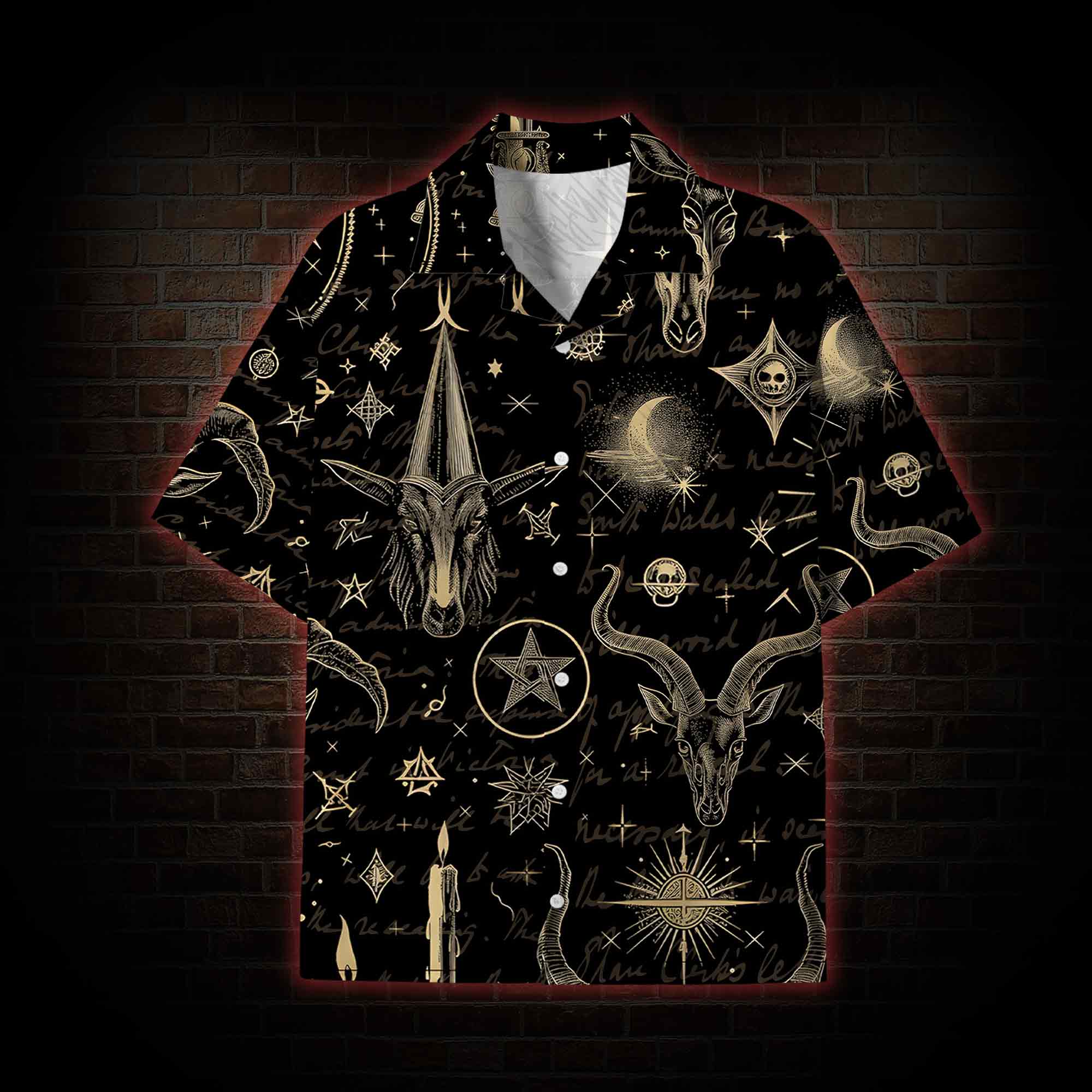  Baphomet Lightweight Hawaiian Shirt