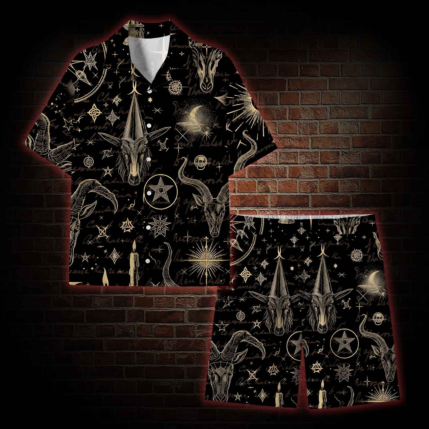  Baphomet Lightweight Hawaiian Shirt