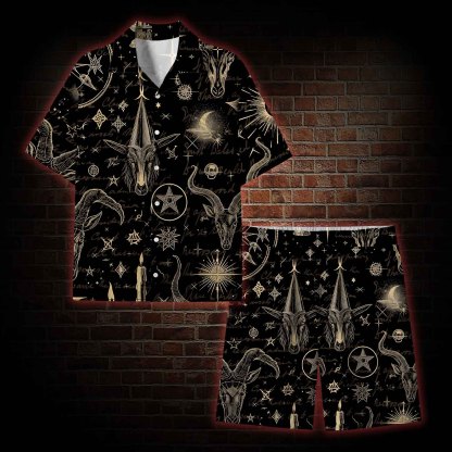  Baphomet Lightweight Hawaiian Shirt