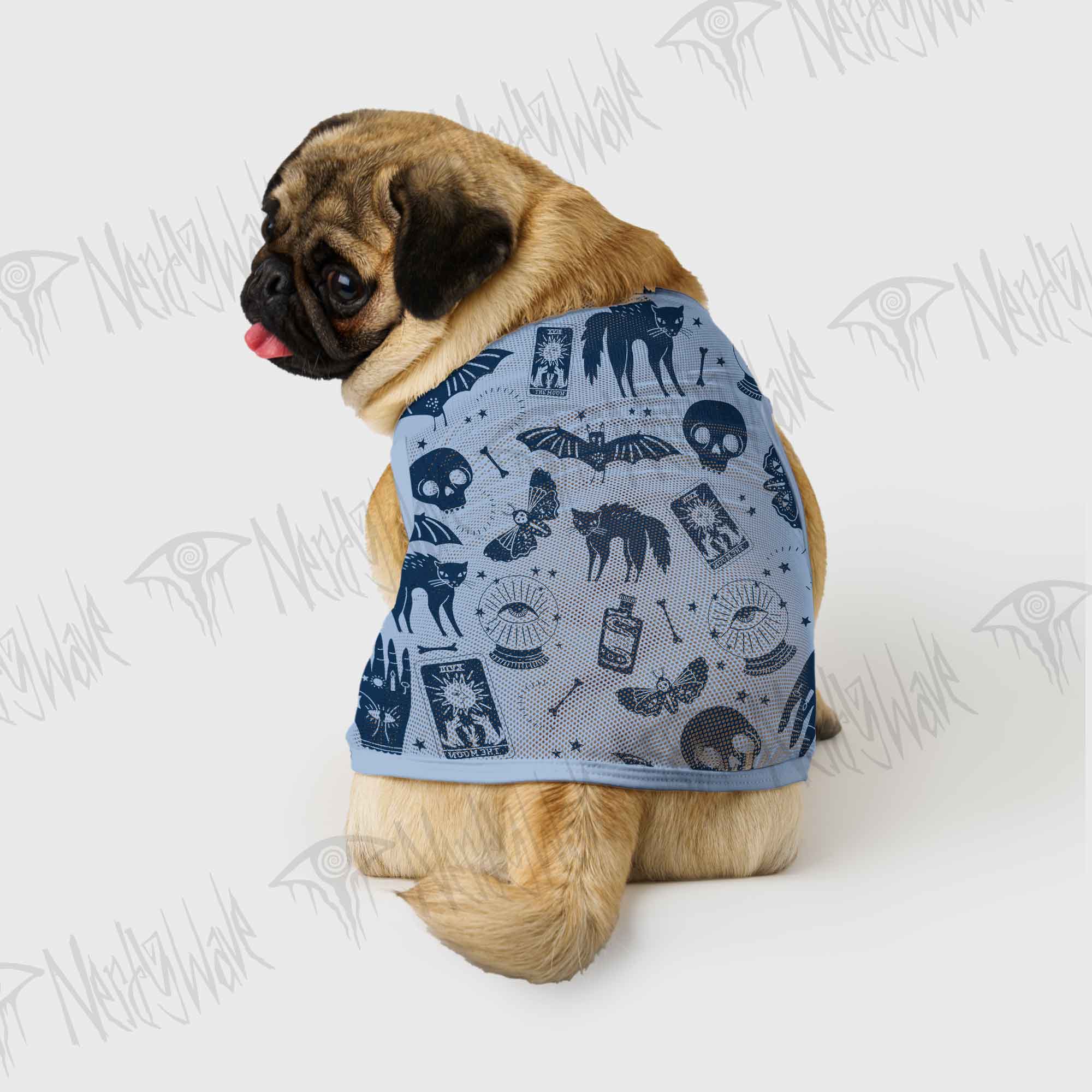 Mysterious Cats and Bats Pet Jersey