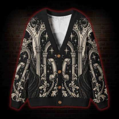 Gothic Cathedral Cardigan Sweater