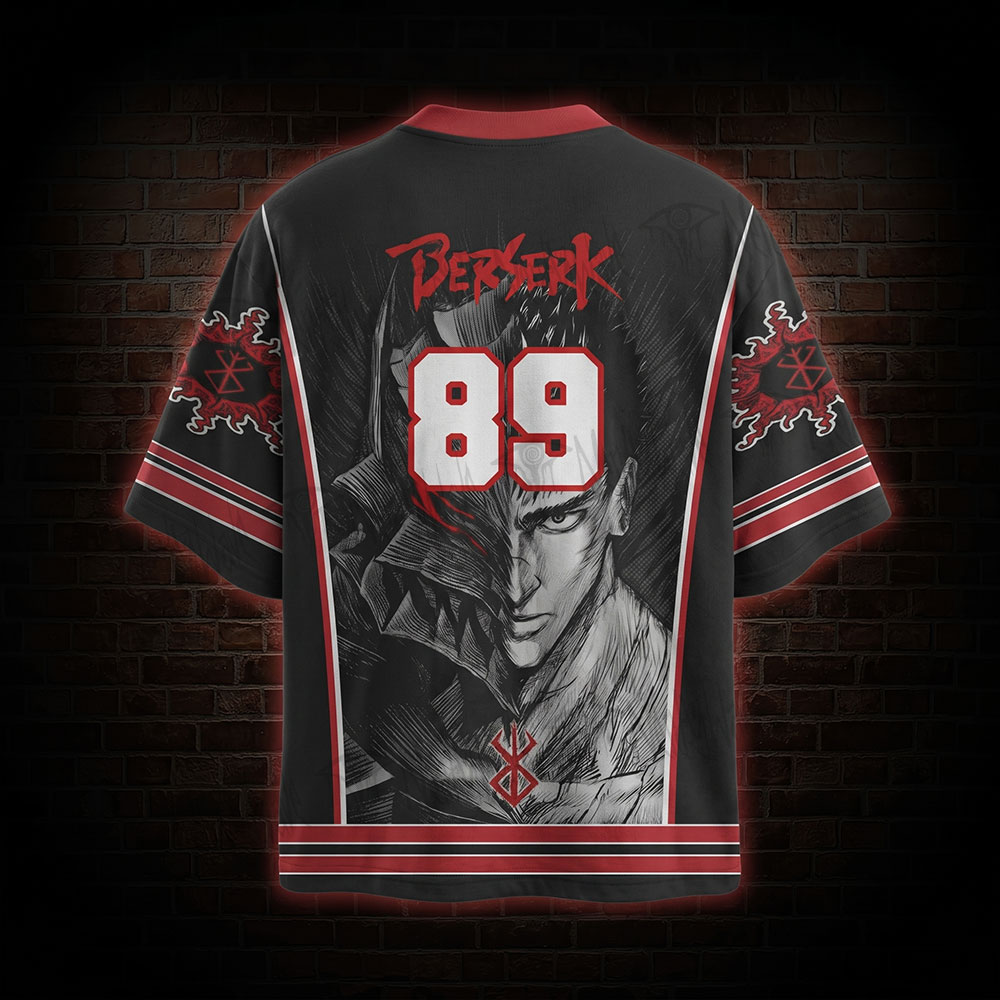 Vintage Black Swordsman Oversized Jersey