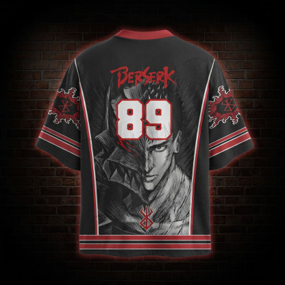 Vintage Black Swordsman Oversized Jersey