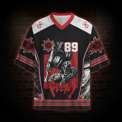 Vintage Black Swordsman Oversized Jersey