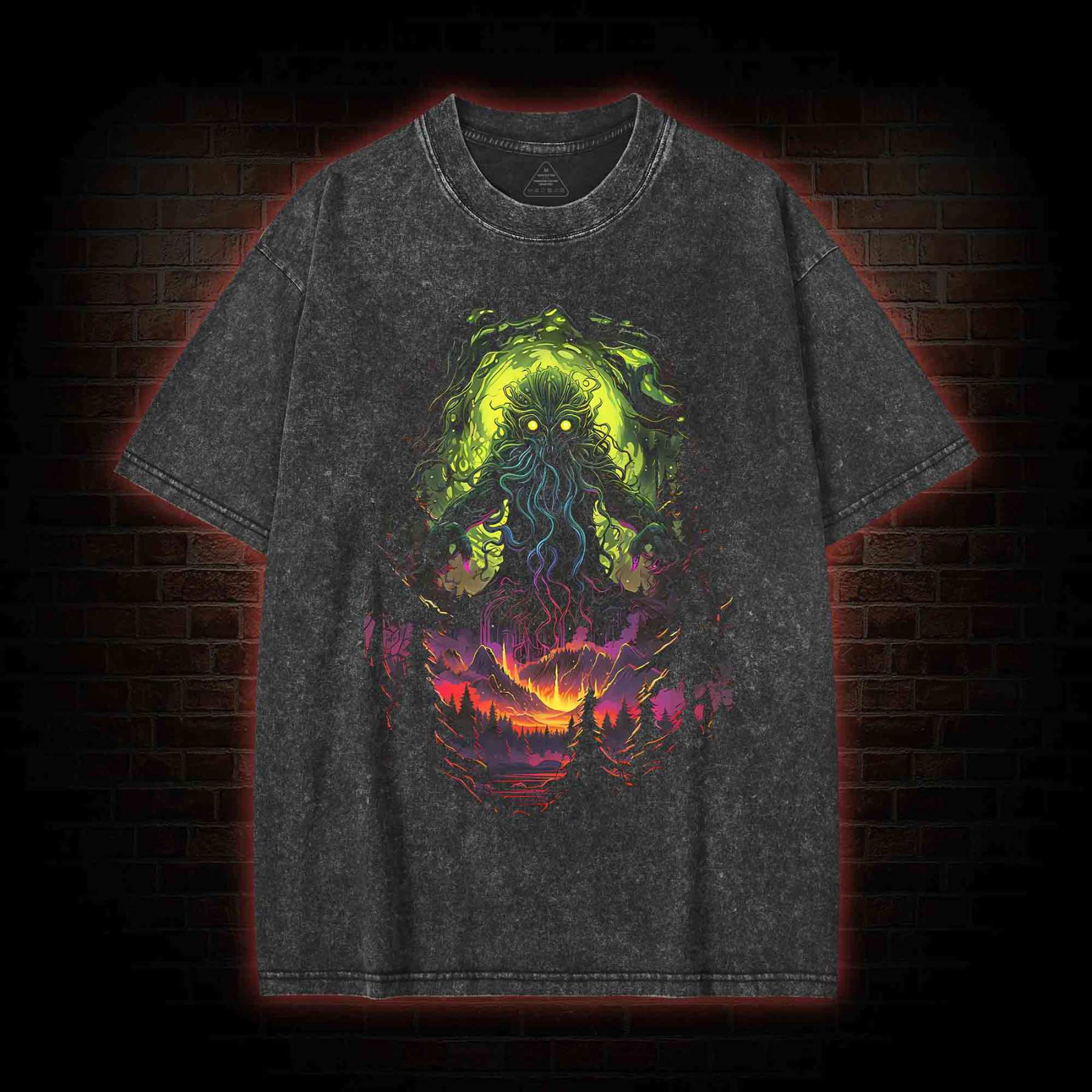 Cthulhu Terror Washed T-Shirt
