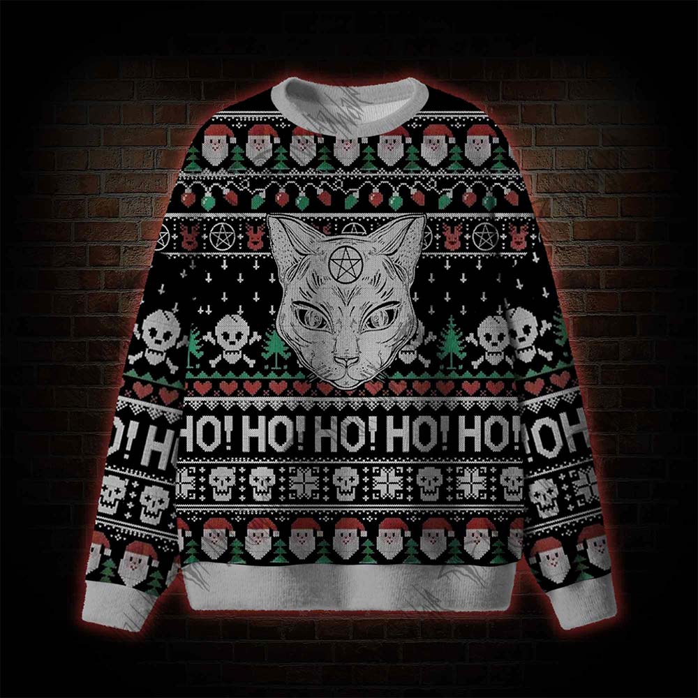 Goth Cat Ugly Sweatshirts