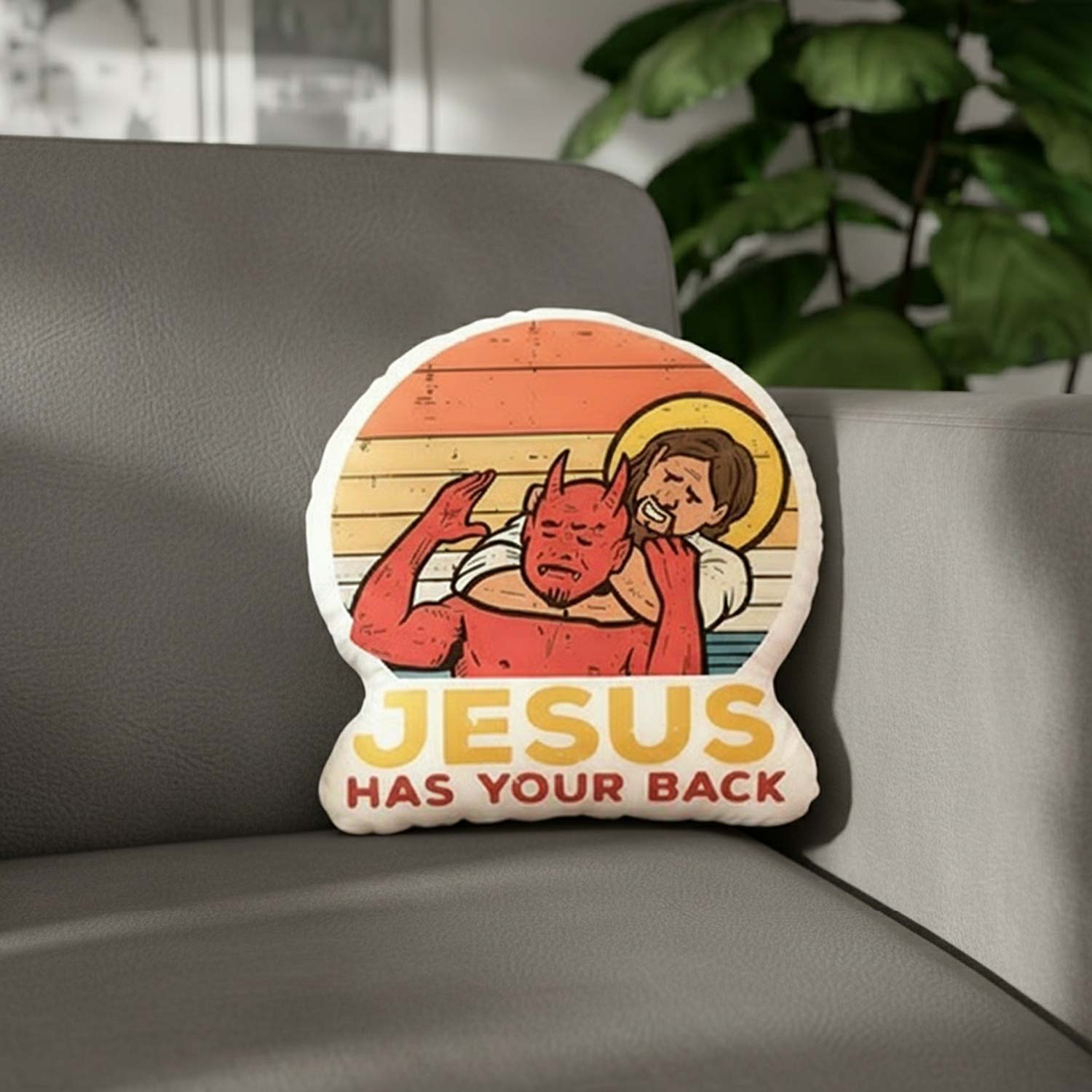 Jesus has Your Back Pillow