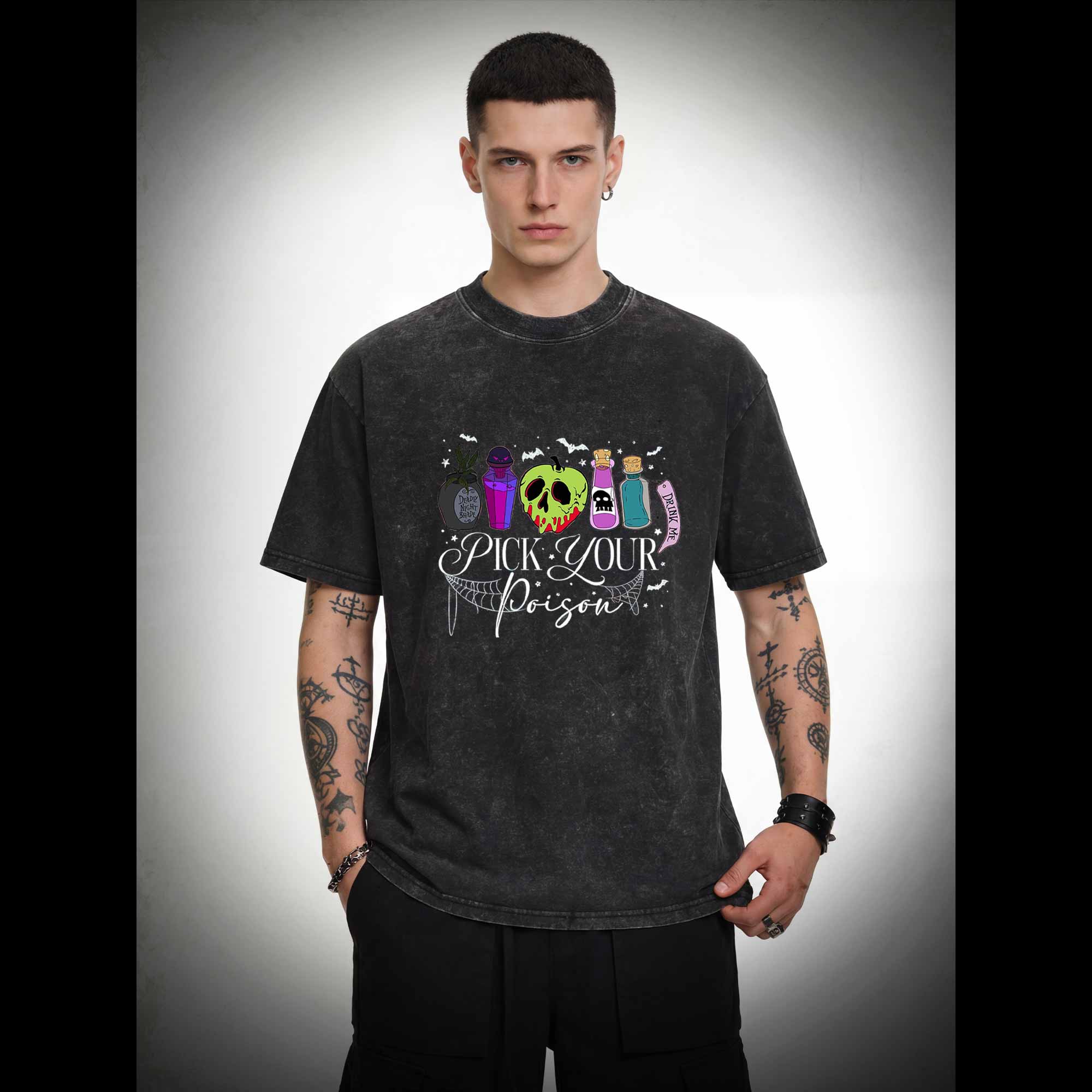 Pick Your Poison Halloween Washed T-shirt