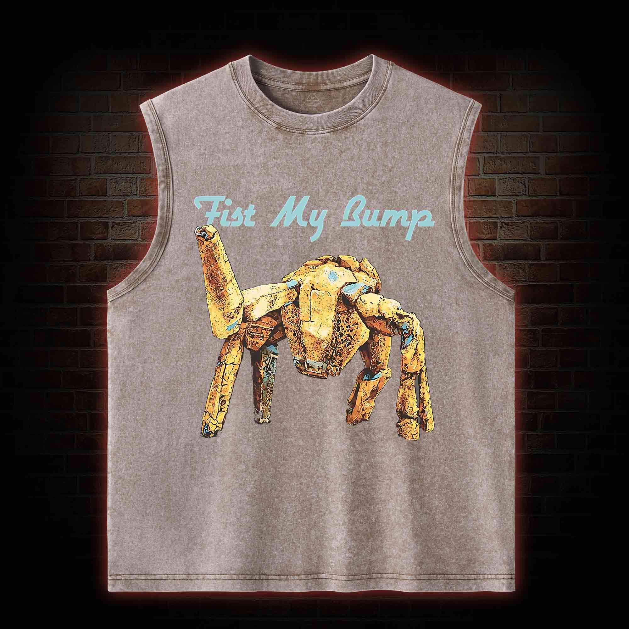Fist My Bump Washed Tank Top
