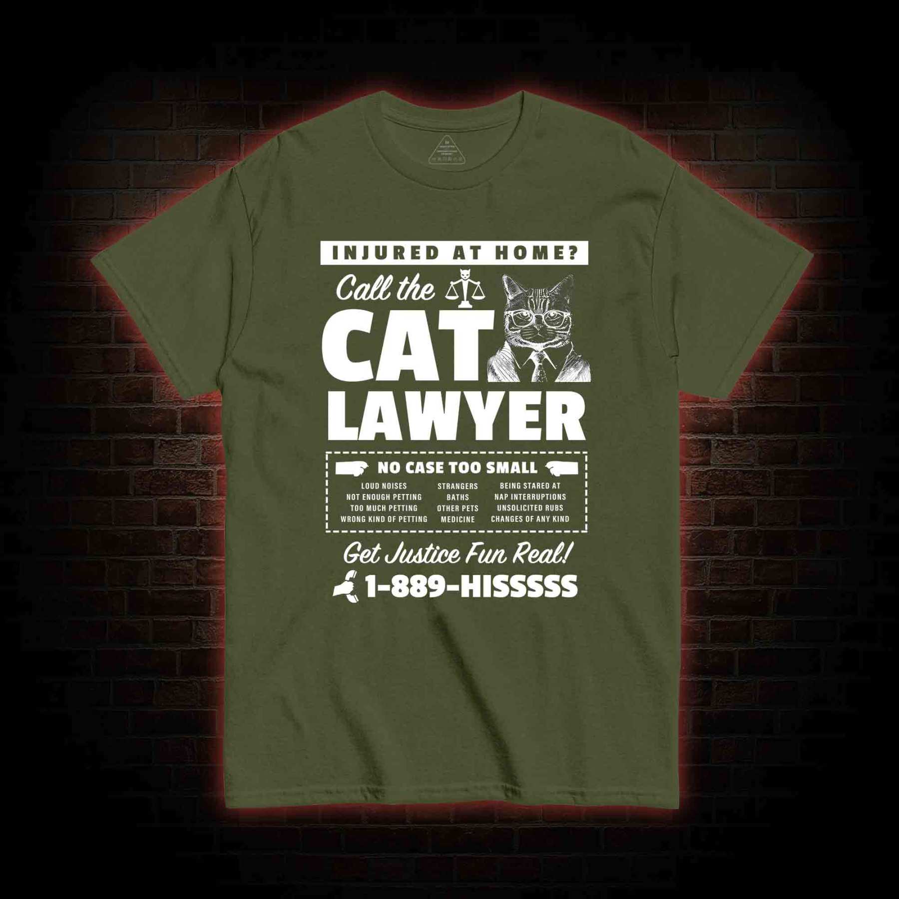 Call The Cat Lawyer T-shirt