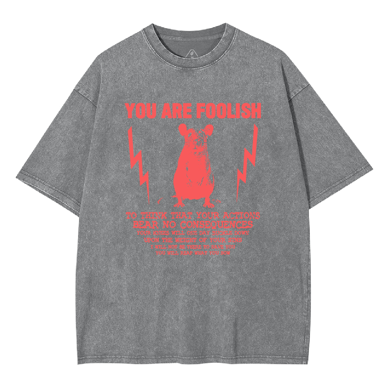 You Are Foolish Washed T-shirt