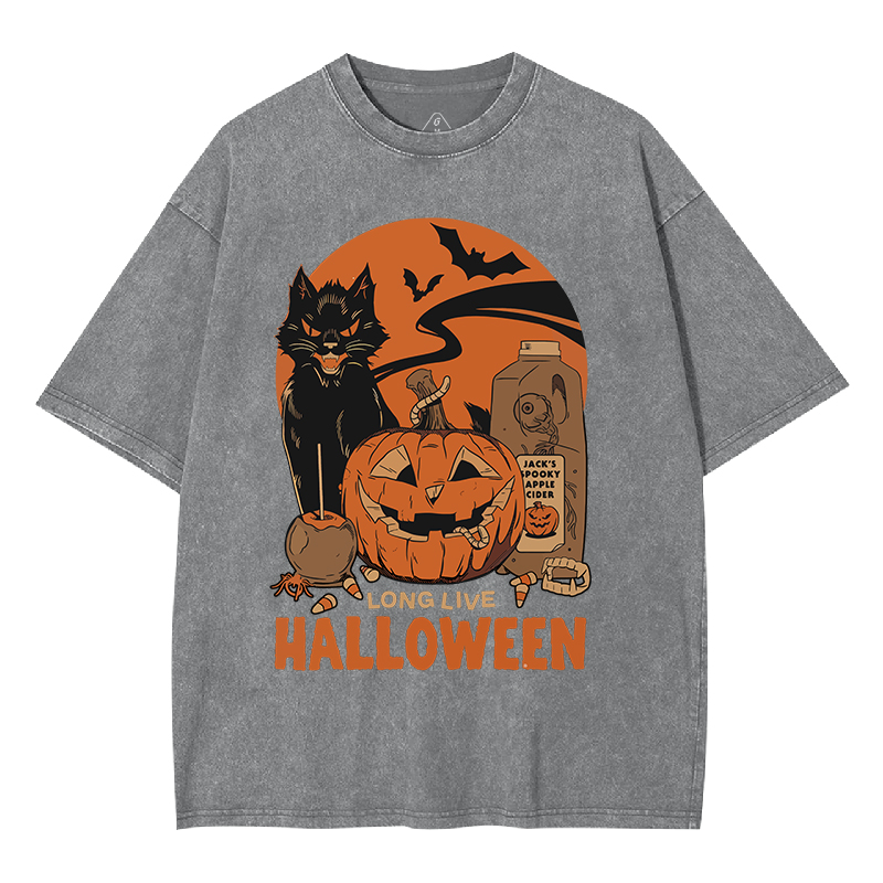 Long Live Halloween Washed T-shirt
