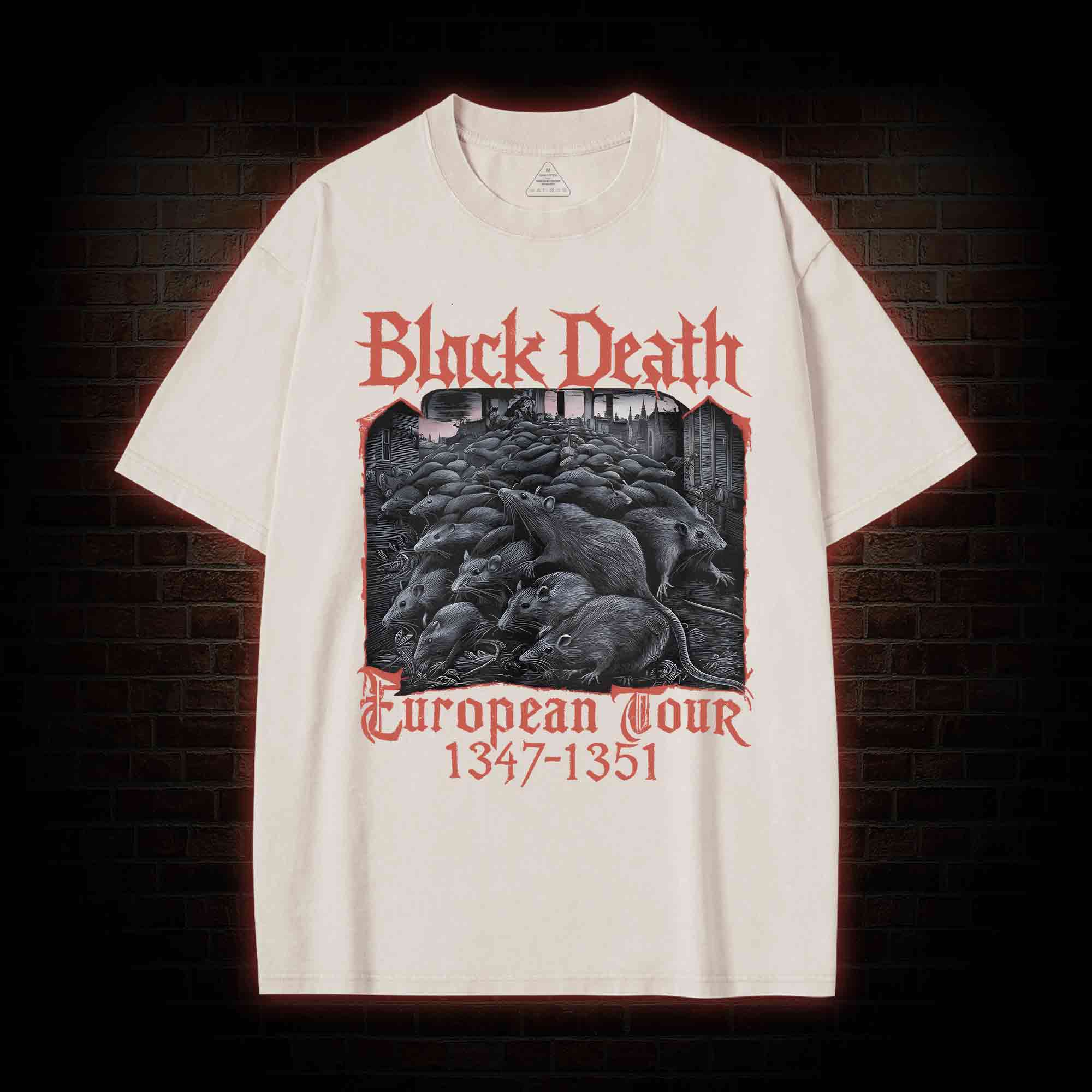 Vintage Black Death European Tour Washed T-shirt
