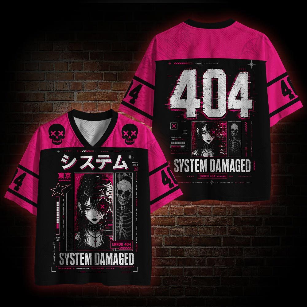 System Damaged Mesh Jersey