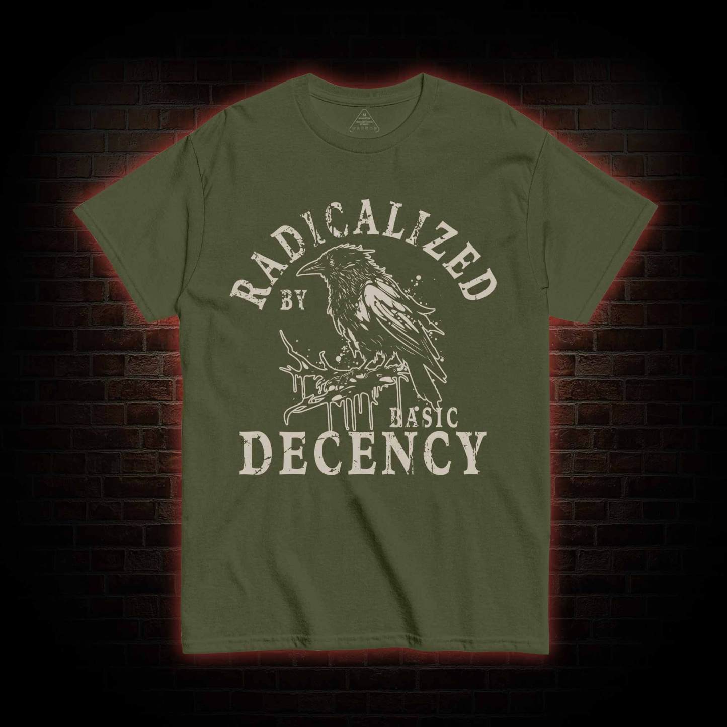 Crows Radicalized by Basic Decency T-shirt