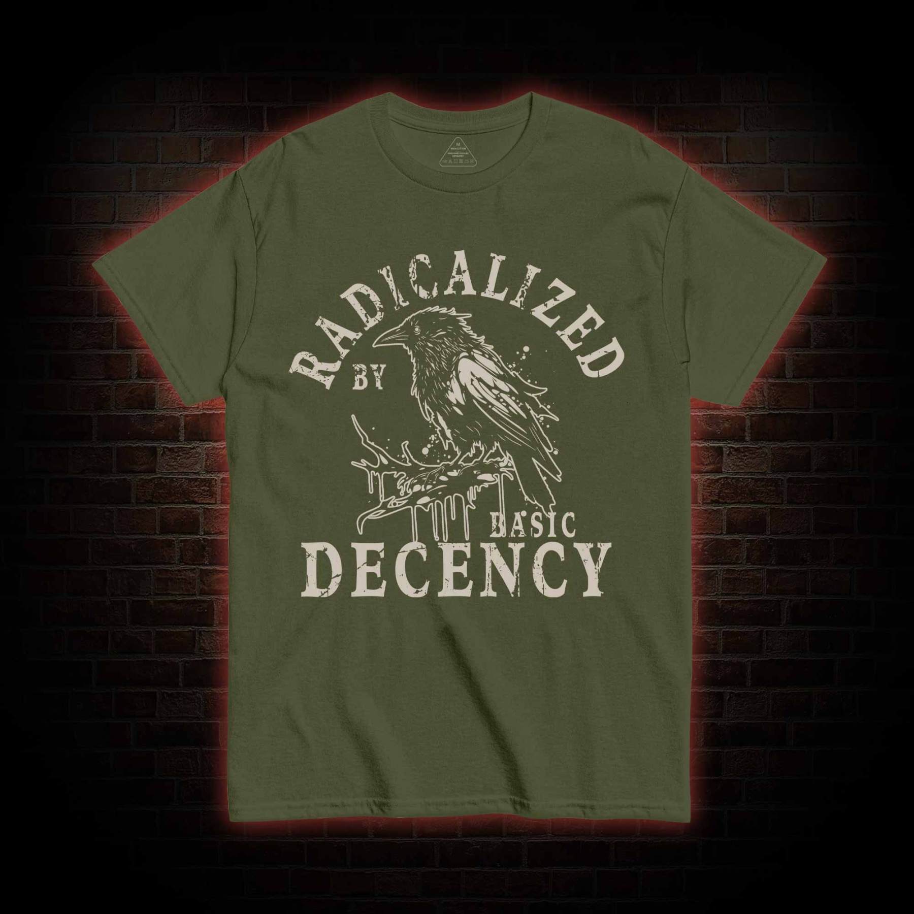 Crows Radicalized by Basic Decency T-shirt