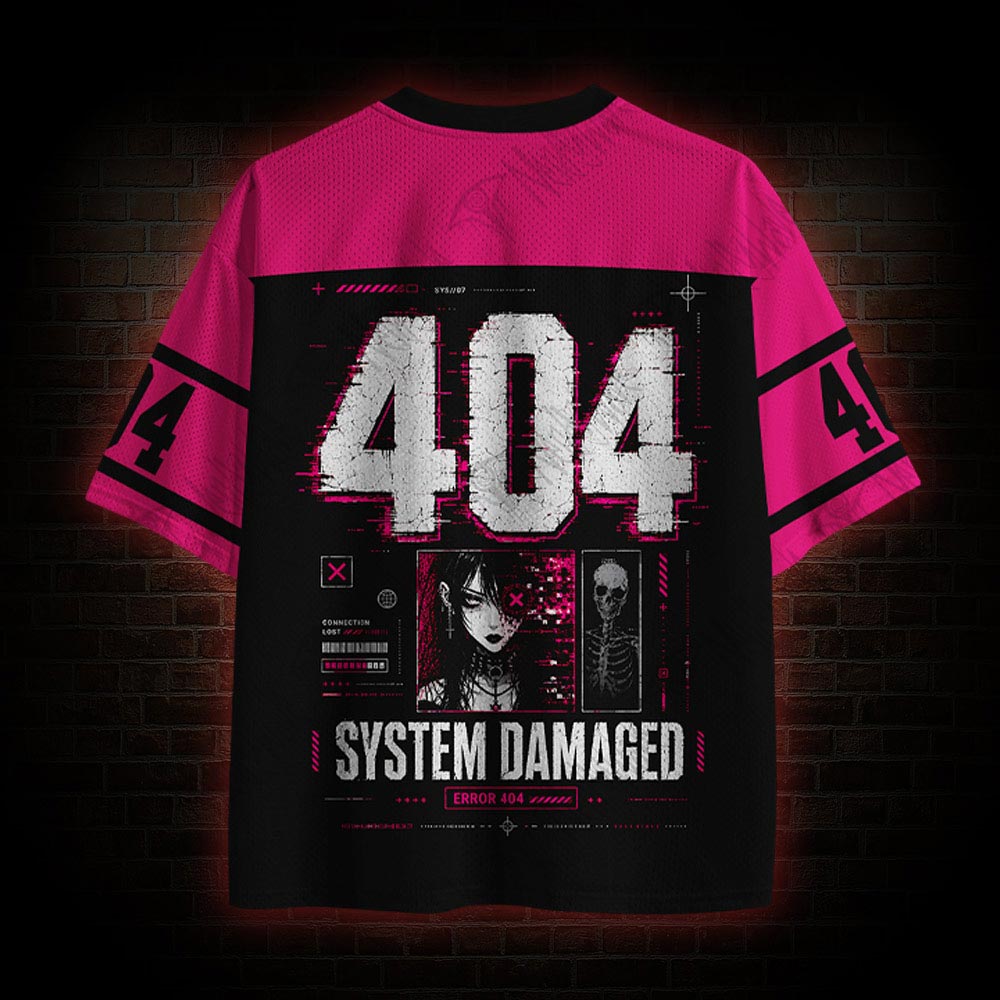System Damaged Mesh Jersey