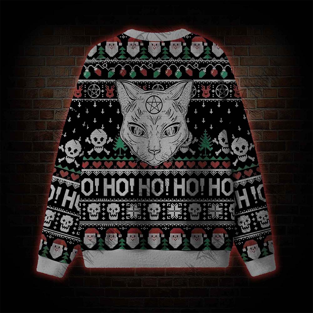 Goth Cat Ugly Sweatshirts