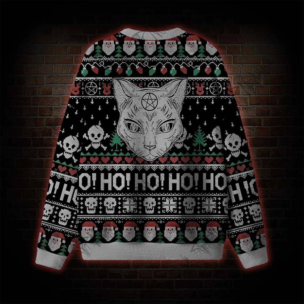 Goth Cat Ugly Sweatshirts