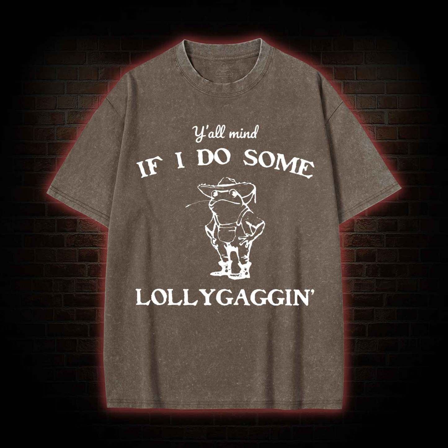 Y'all Mind if I do Some Lollygaggin' Washed T-shirt