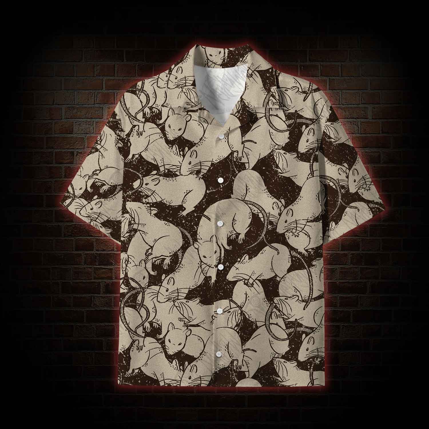  Black Death Lightweight Hawaiian Shirt