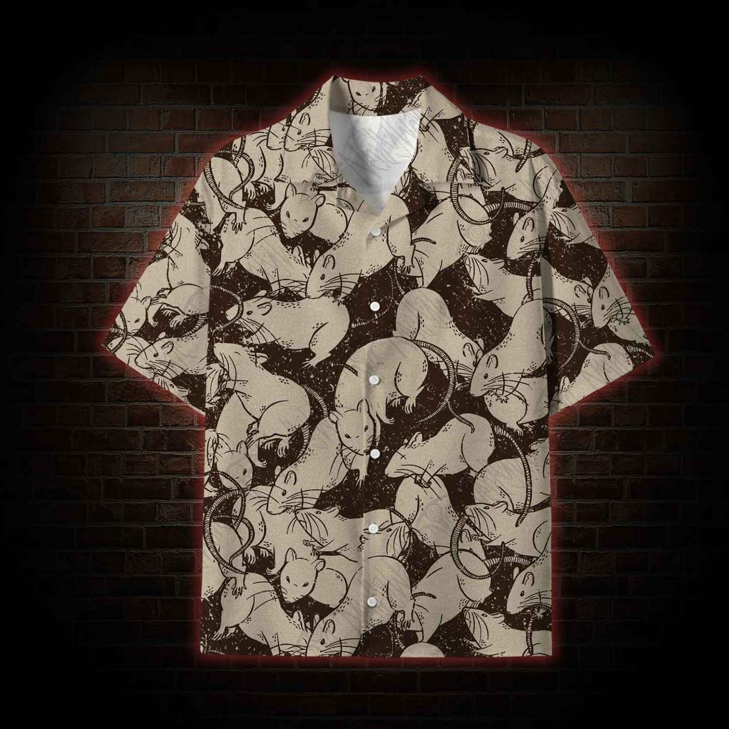  Black Death Lightweight Hawaiian Shirt