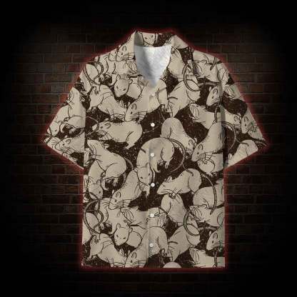  Black Death Lightweight Hawaiian Shirt
