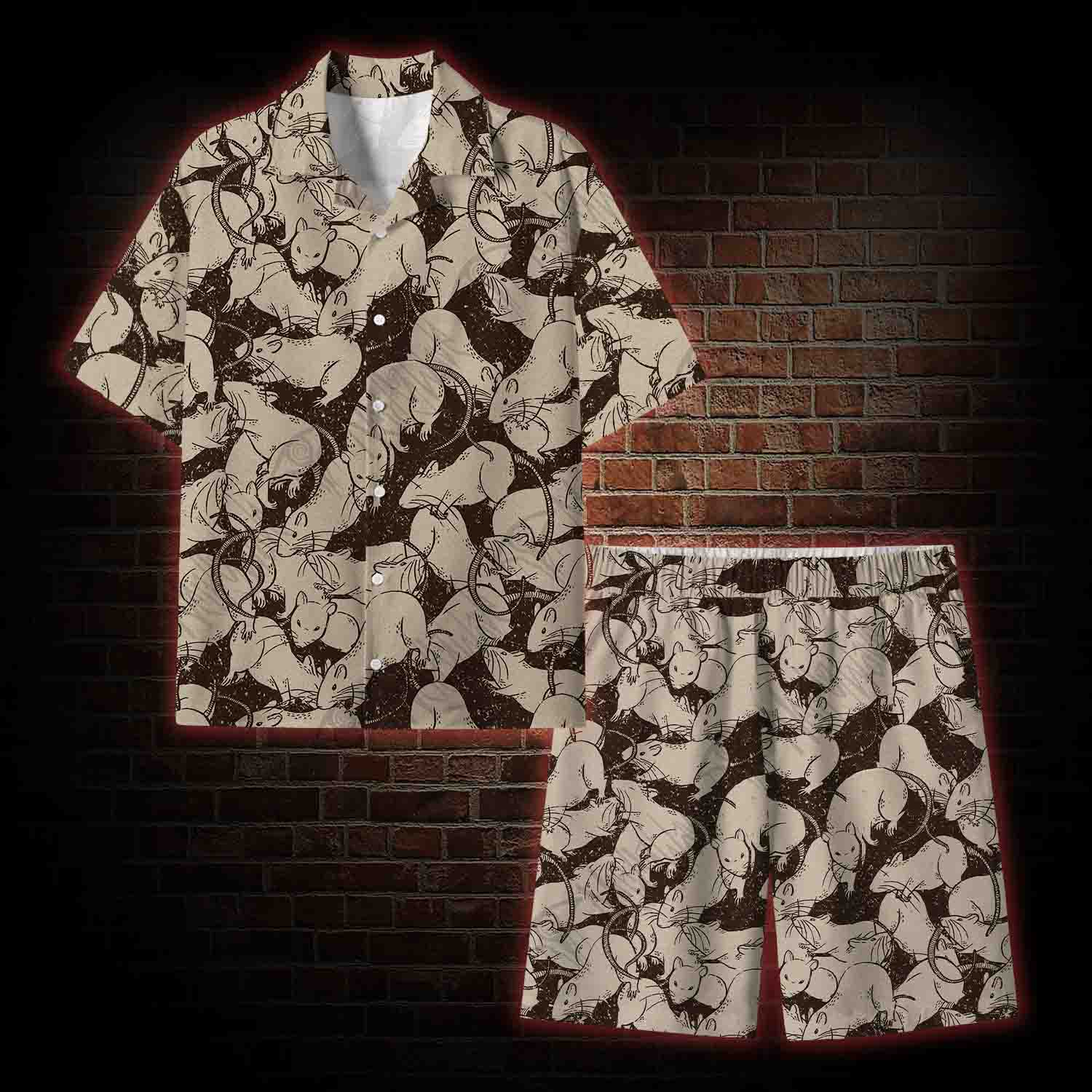  Black Death Lightweight Hawaiian Shirt