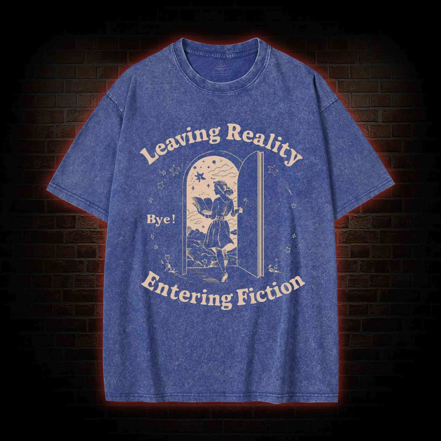 Leaving Reality Entering Fiction Washed T-shirt