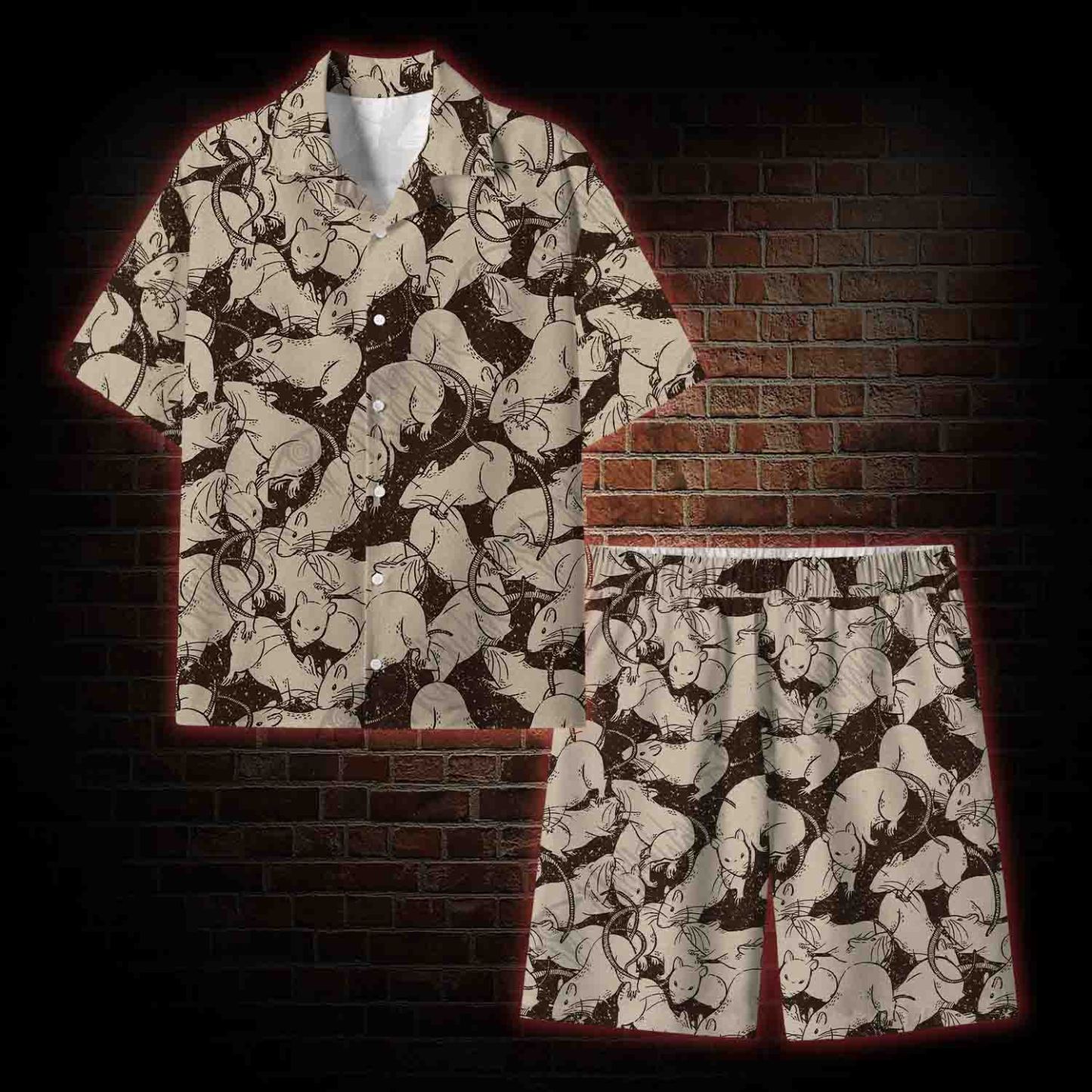  Black Death Lightweight Hawaiian Shirt