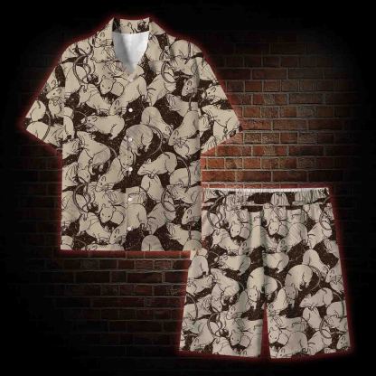  Black Death Lightweight Hawaiian Shirt