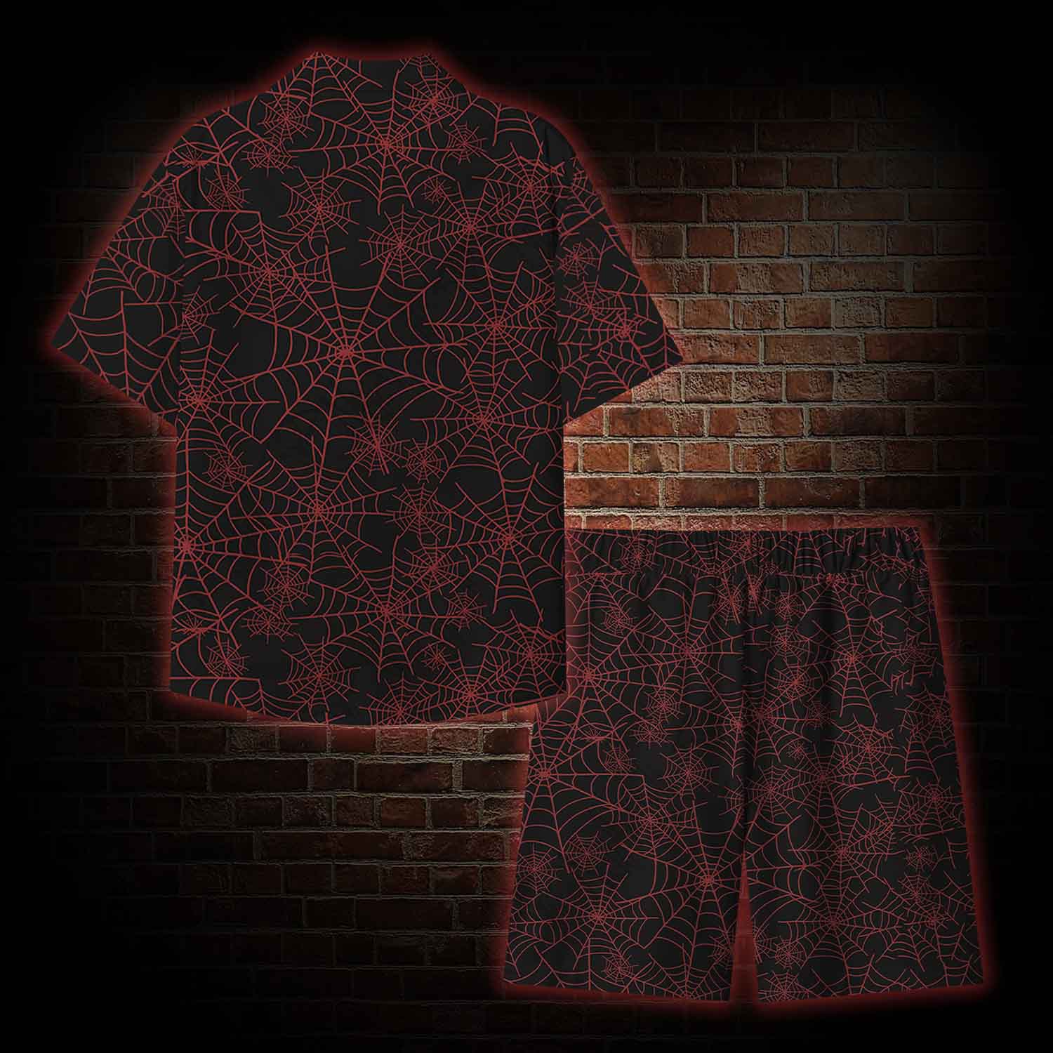  Spider Web Lightweight Hawaiian Shirt