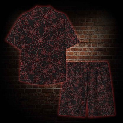  Spider Web Lightweight Hawaiian Shirt