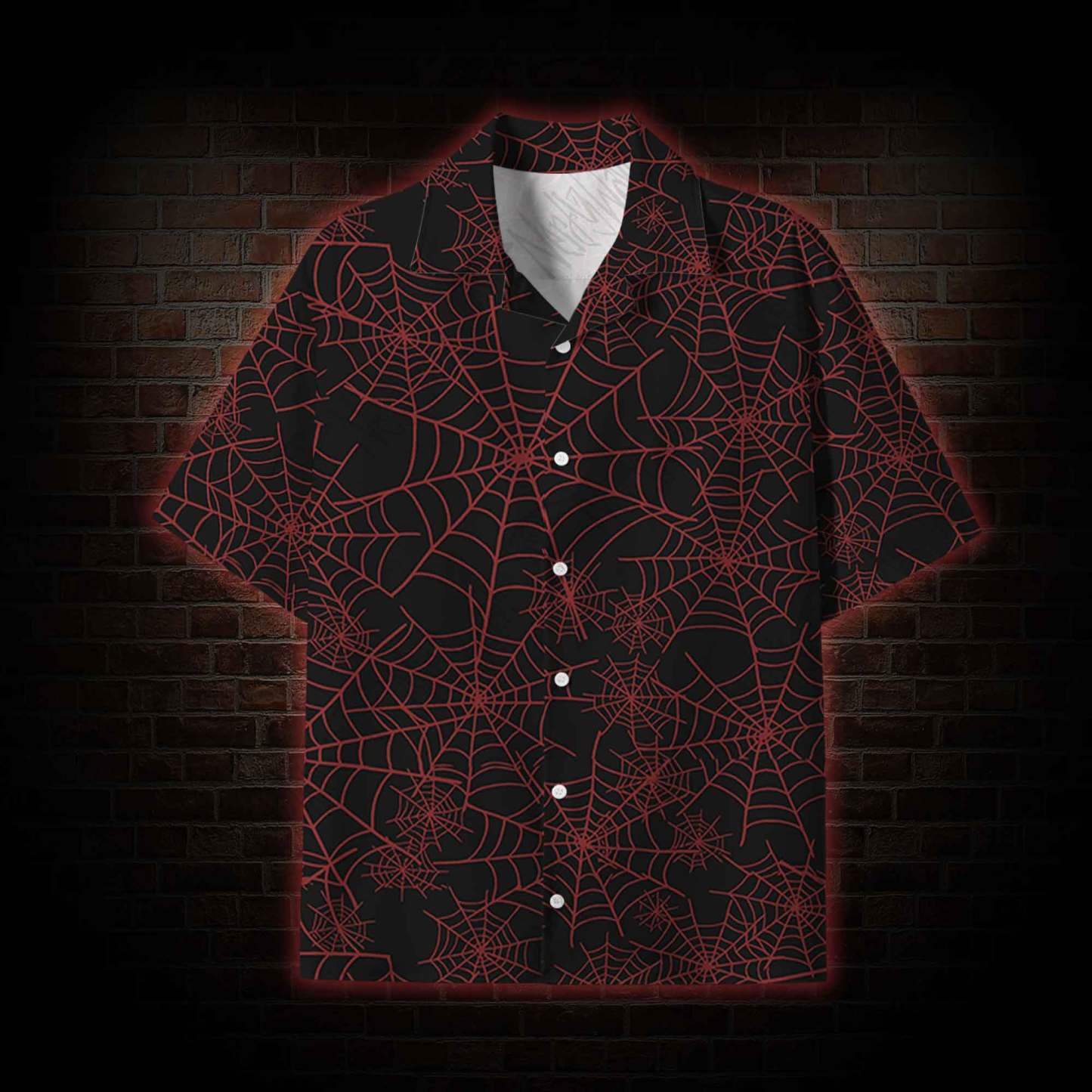  Spider Web Lightweight Hawaiian Shirt