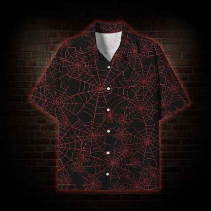  Spider Web Lightweight Hawaiian Shirt