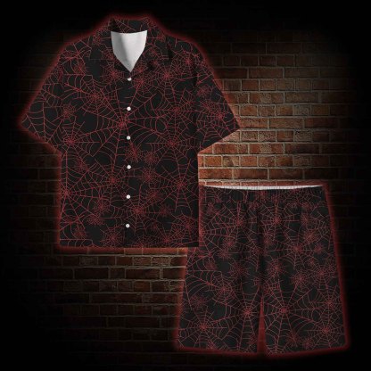  Spider Web Lightweight Hawaiian Shirt