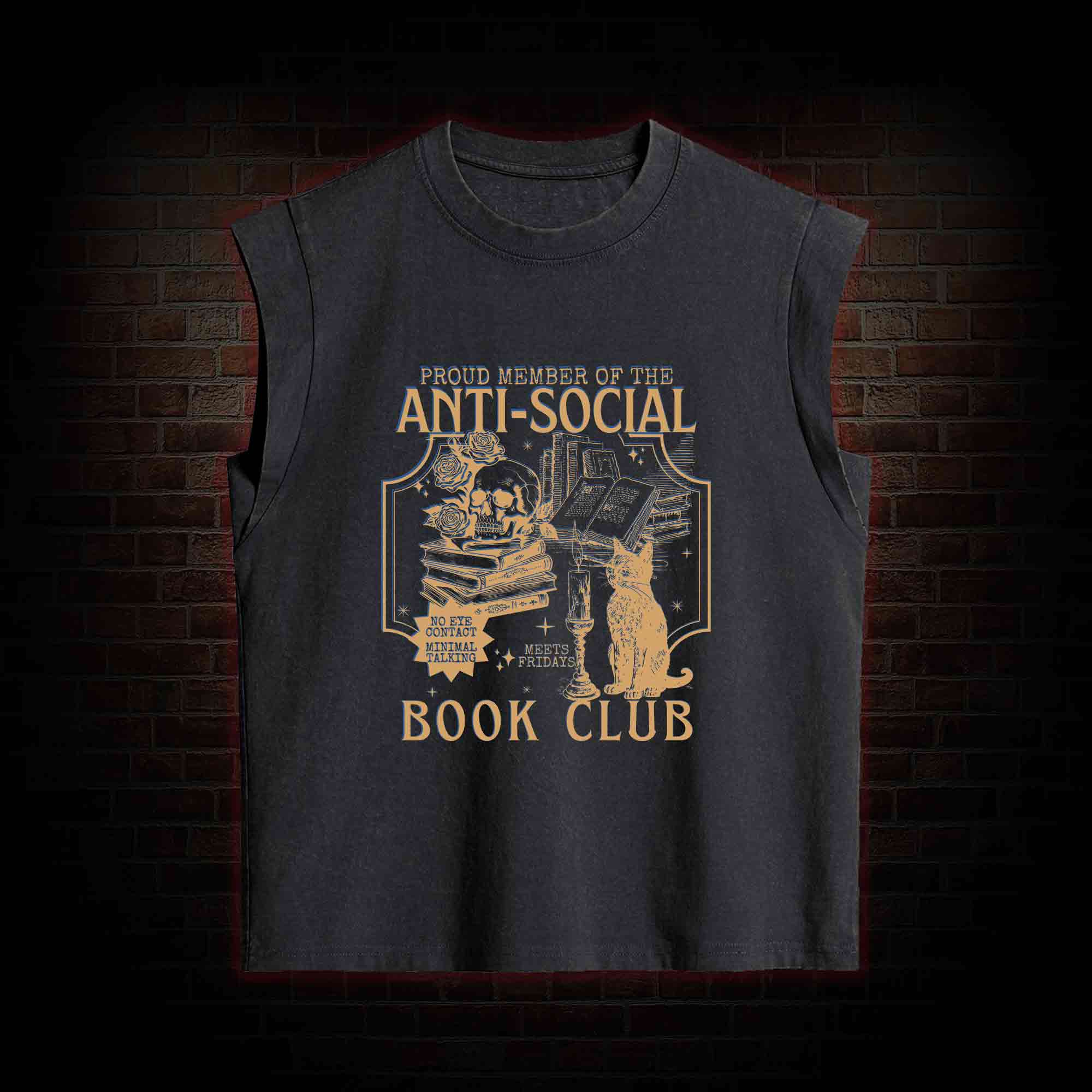 Anti-Social Book Club Women's Washed Tank Top
