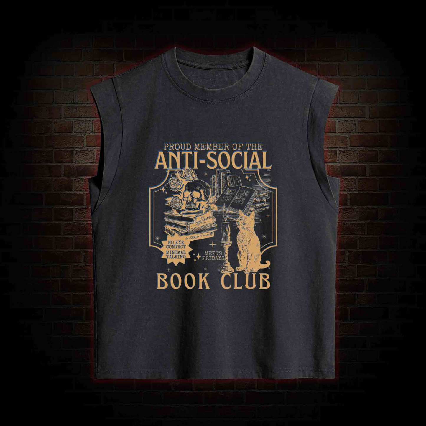 Anti-Social Book Club Women's Washed Tank Top