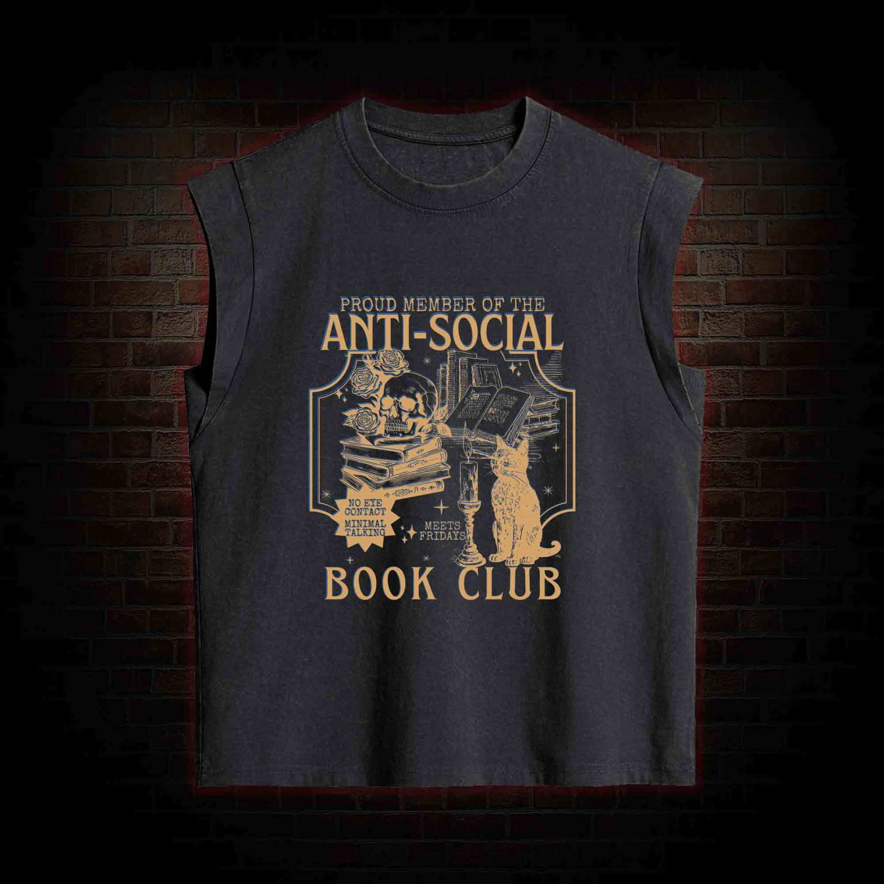 Anti-Social Book Club Women's Washed Tank Top