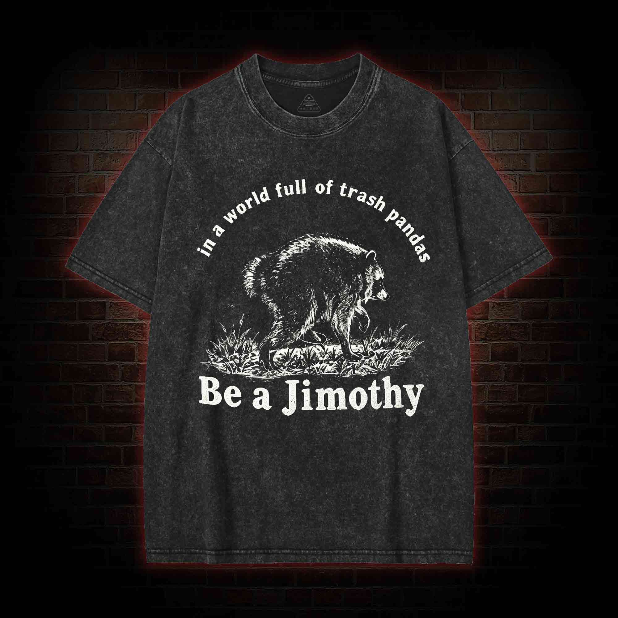 Be A Jimothy Raccoon Washed T-shirt
