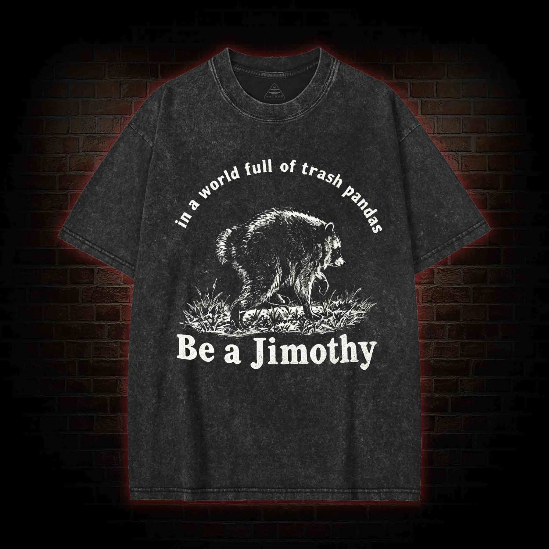 Be A Jimothy Raccoon Washed T-shirt