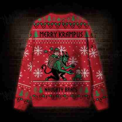 Merry Krampus Brats Ugly Sweatshirts