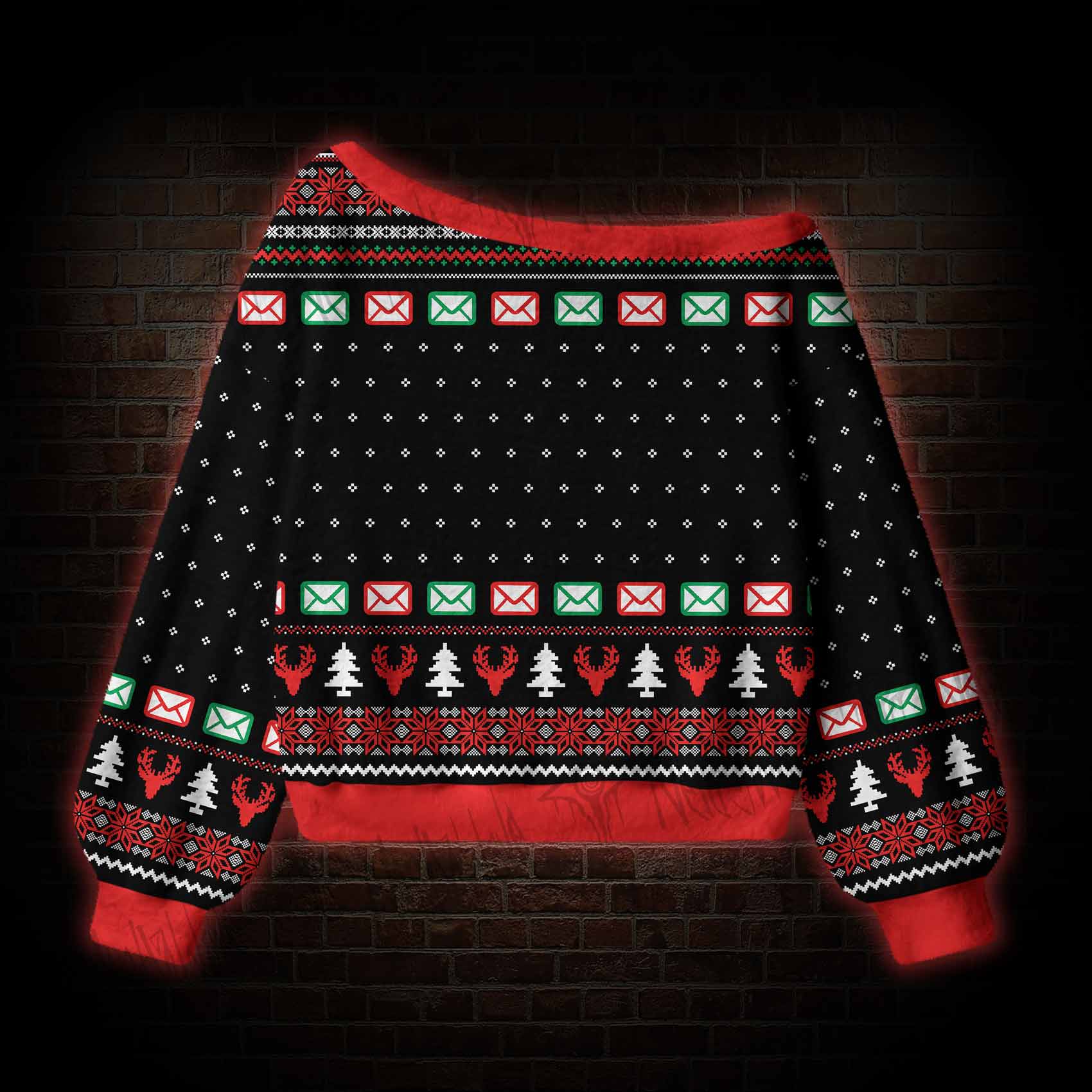 Your Email Did Not Find Me Well Off Shoulder Ugly Sweater