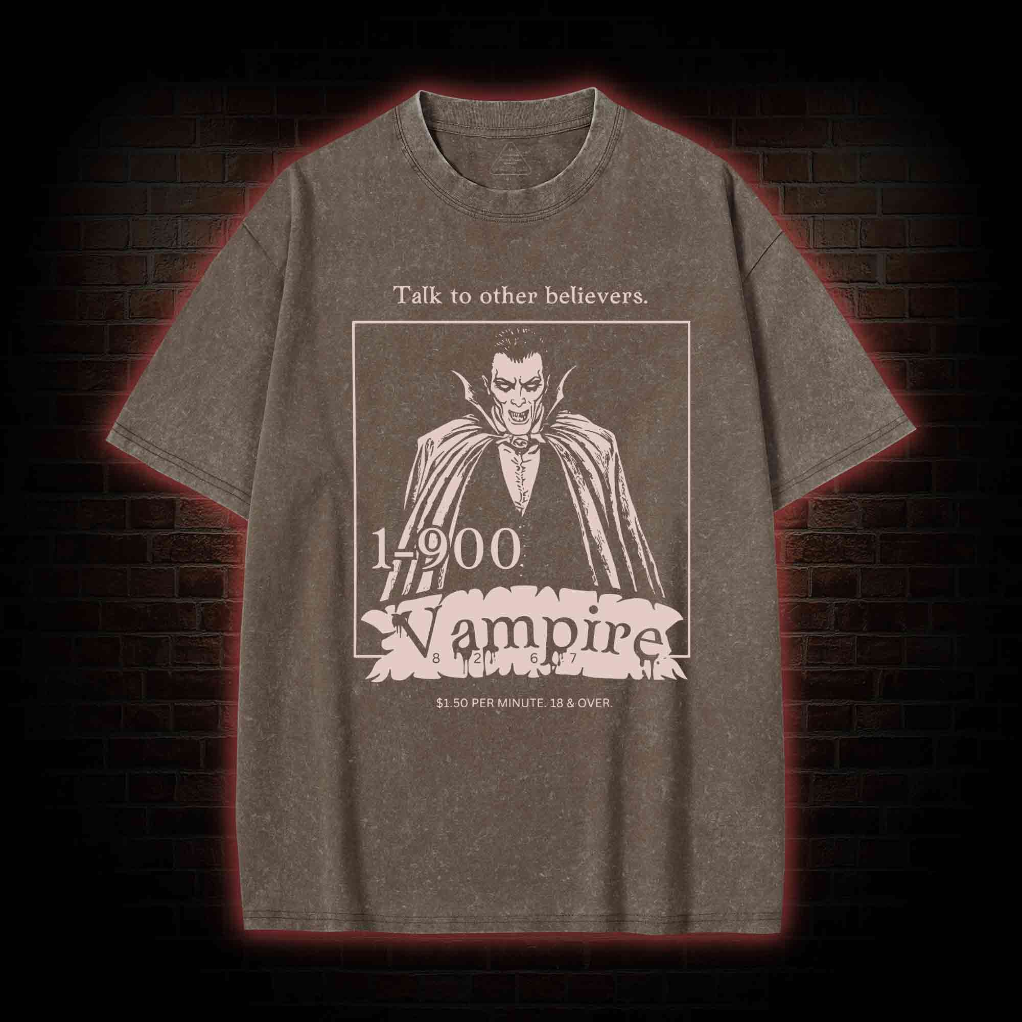 1-900 Vampire Washed T-shirt